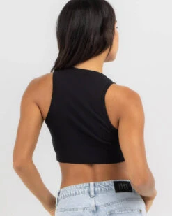 Nike Essential Rib Crop Tank Top -Fashion Women 20359953 01 LT XL