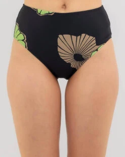 HURLEY Big Bloom High Waisted Bikini Bottom -Fashion Women 20359963 01 RT XL
