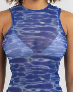 Gwen Mesh High Neck Tank Top 7 Gwen Mesh High Neck Tank Top -Fashion Women 20360419 01 RT XL