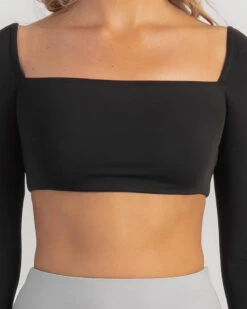 Emily Long Sleeve Ultra Crop Top 8 Emily Long Sleeve Ultra Crop Top -Fashion Women 20360655 02 RT XL