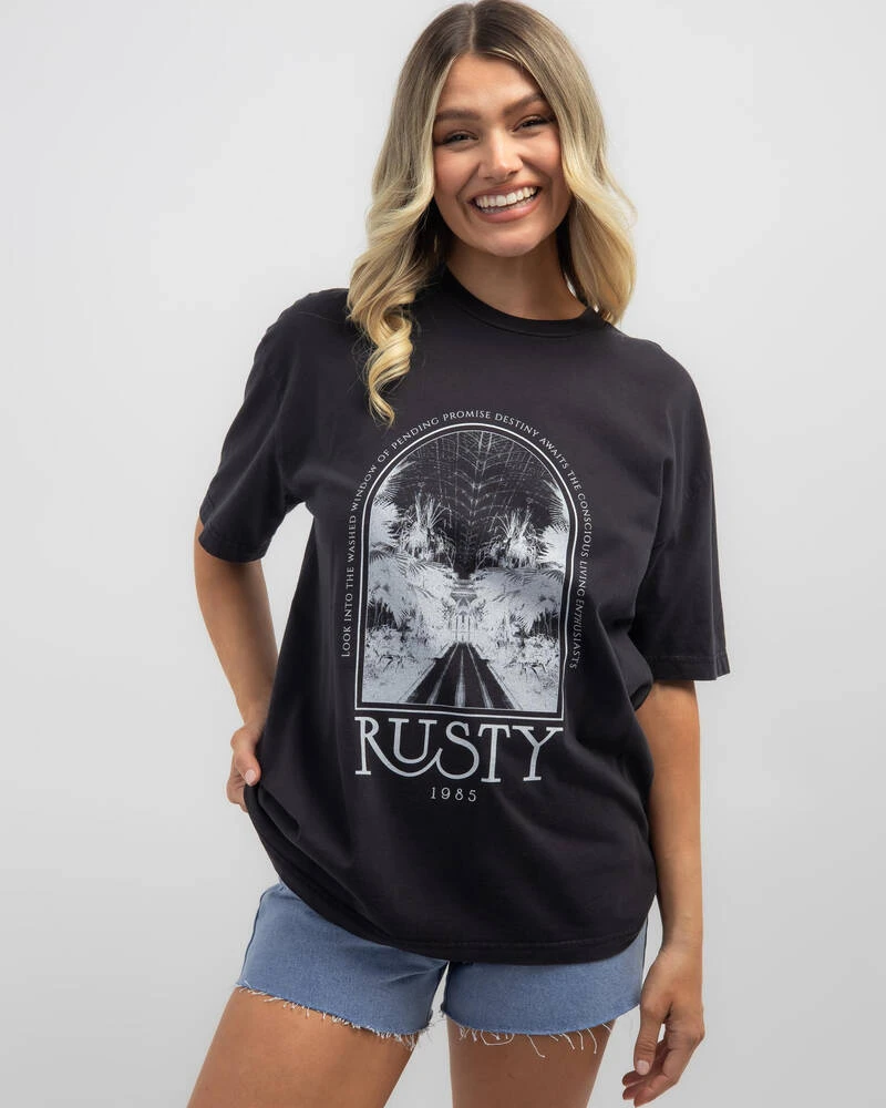 Rusty Destiny Awaits Oversized T-Shirt 1 Rusty Destiny Awaits Oversized T-Shirt