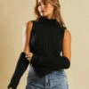 Jagger High Neck Knit Sleeve Set