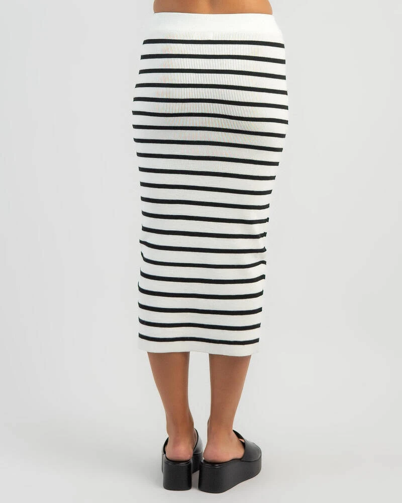 Striped Midi Skirt 3 Striped Midi Skirt - Image 3